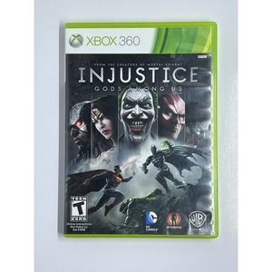 Injustice Gods Among Us Xbox 360 Game Complete CIB- Tested